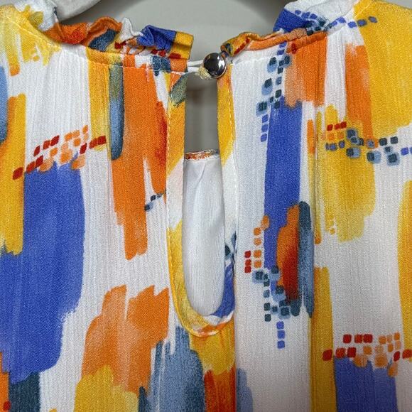 ANDTHEWHY Sleeveless Gauzey Dress Size L - Picture 9 of 9